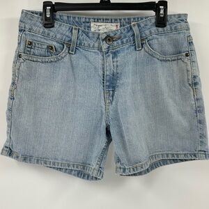 LEVIS STRAUSS Signature Sz Misses 12 Blue Classic Jean Low Rise Shorts